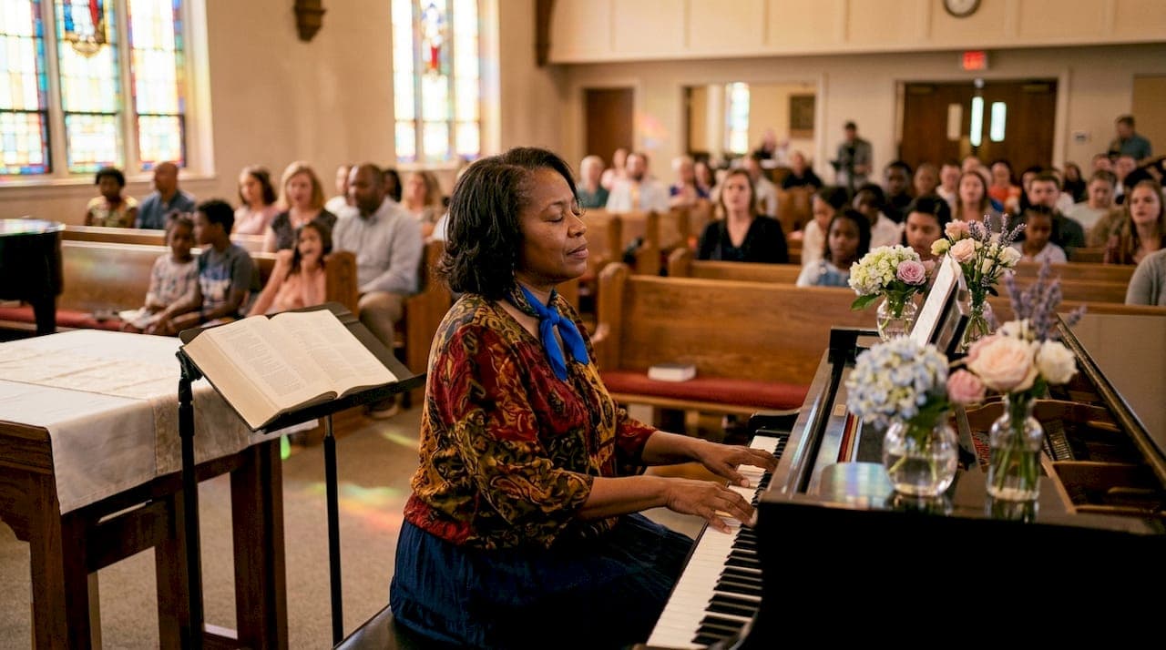 How Pianists Support Worship Singing in Church