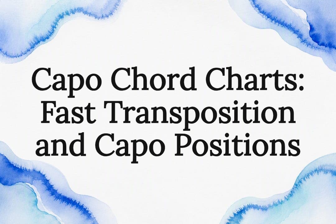 Capo Chord Charts: Fast Transposition and Capo Positions