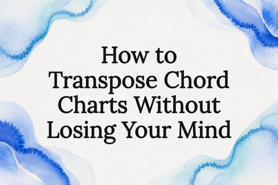 How to Transpose Chord Charts Without Losing Your Mind