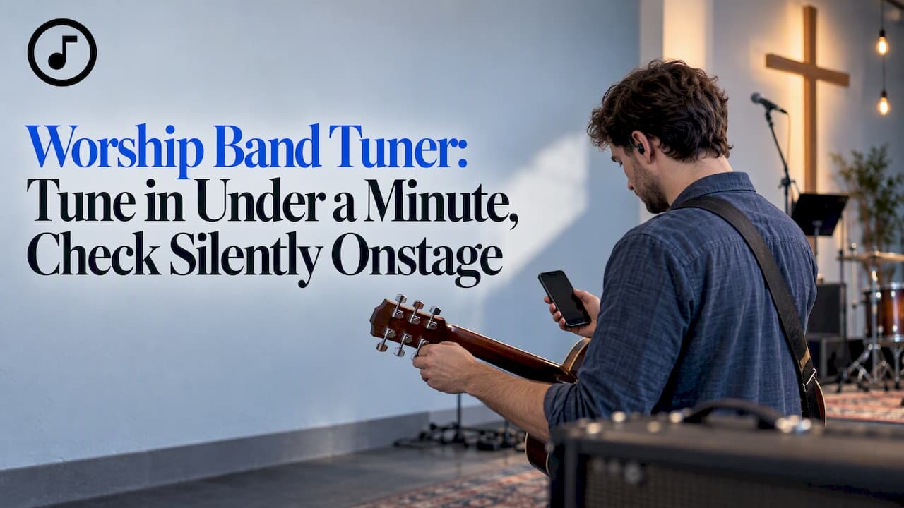 Worship Band Tuner: Tune in Under a Minute, Check Silently Onstage