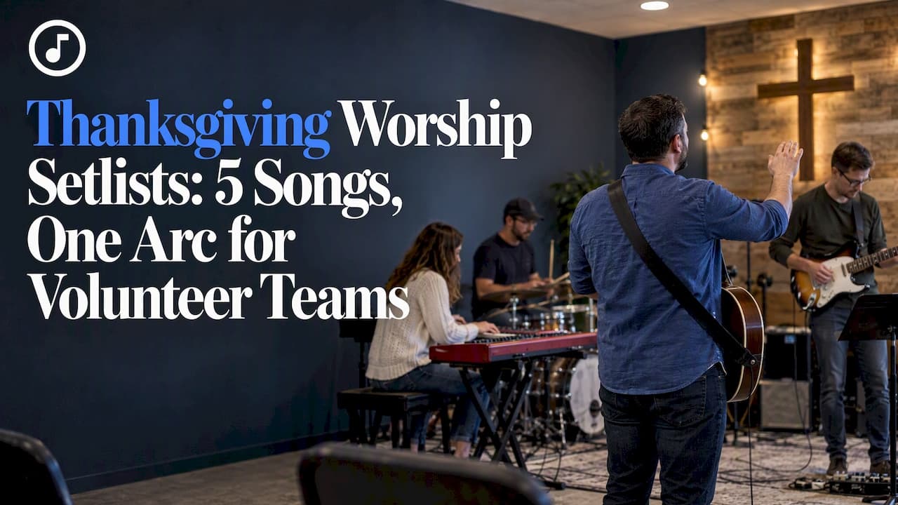 Thanksgiving Worship Setlists: 5 Songs, One Arc for Volunteer Teams